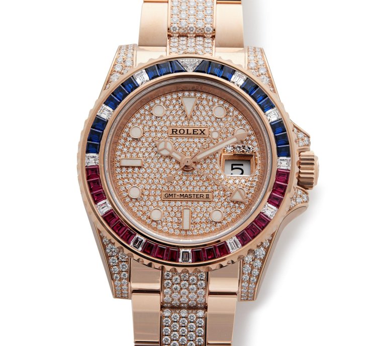 Rolex Gmt-master Ii Unworn With Stickers 18k Rose Gold 126755saru- - Ats-w008116
