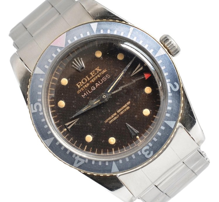 Rolex Milgauss 6541 Saettone Radium Brown Honeycomb Dial 1958