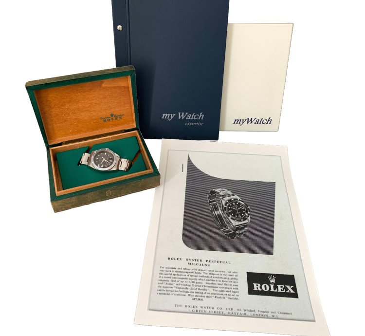 Rolex Milgauss 6541 Saettone Radium Brown Honeycomb Dial 1958