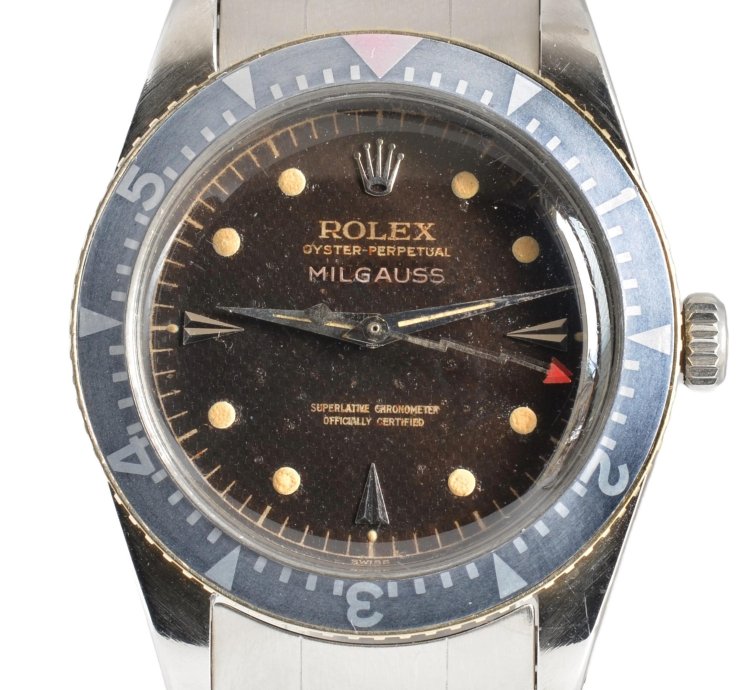 Rolex Milgauss 6541 Saettone Radium Brown Honeycomb Dial 1958