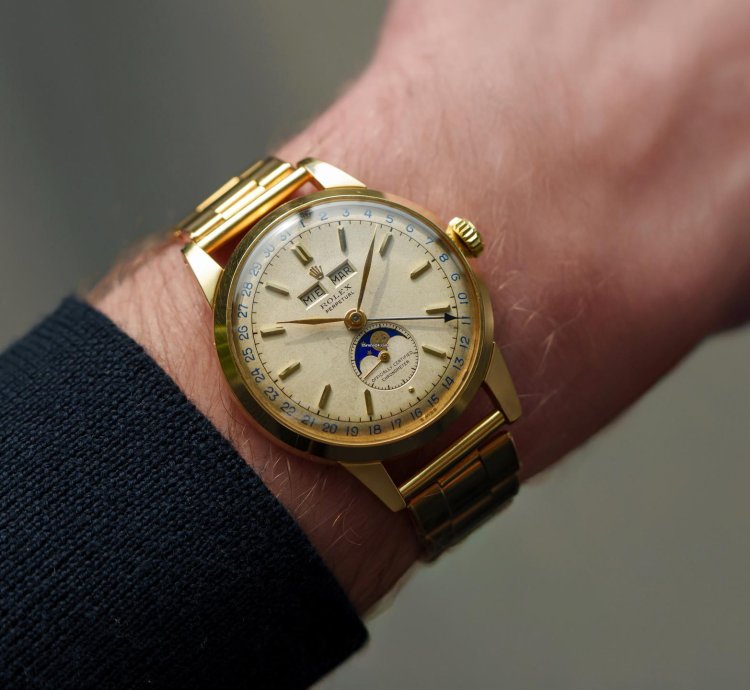 Rolex Padellone 8171 Padellone Yellow Gold Rare Oyster Bracelet