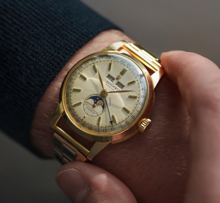 Rolex Padellone 8171 Padellone Yellow Gold Rare Oyster Bracelet