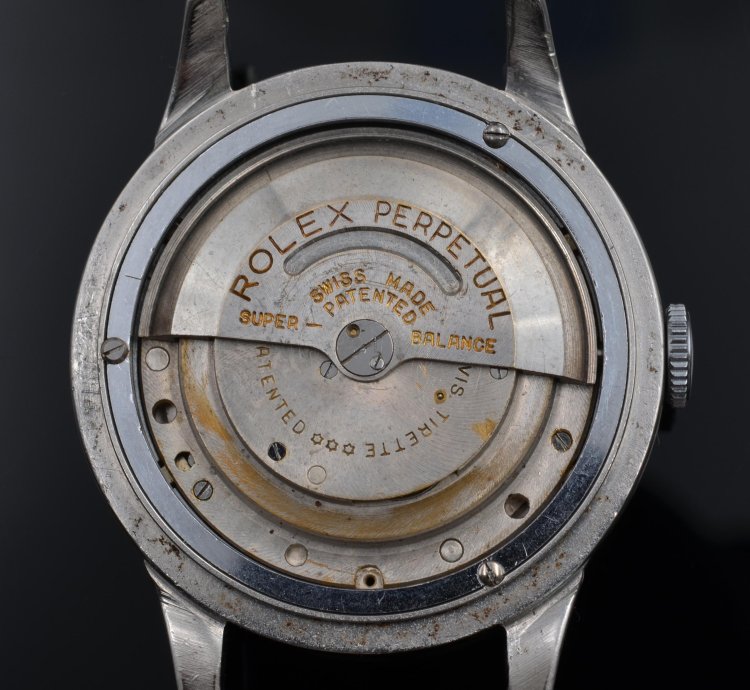 Rolex Padellone 8171 Steel Silver Dial Very Rare 1951