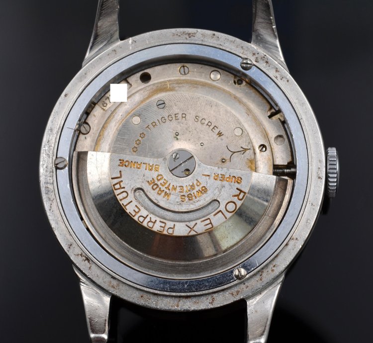 Rolex Padellone 8171 Steel Silver Dial Very Rare 1951