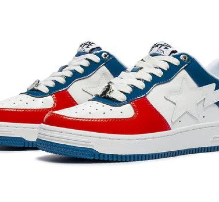 Bape Sta 1 Usa France Red White Blue Size 9 5