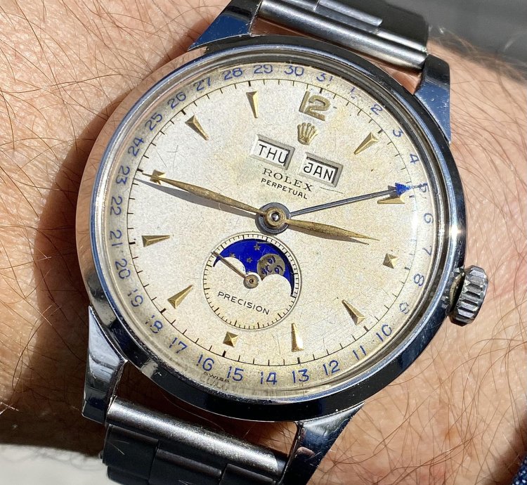 Rolex Padellone Padellone 8171 Lunar Phase Celendar 38 Mm