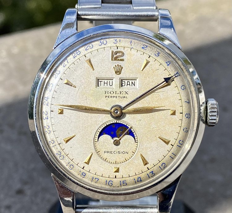 Rolex Padellone Padellone 8171 Lunar Phase Celendar 38 Mm
