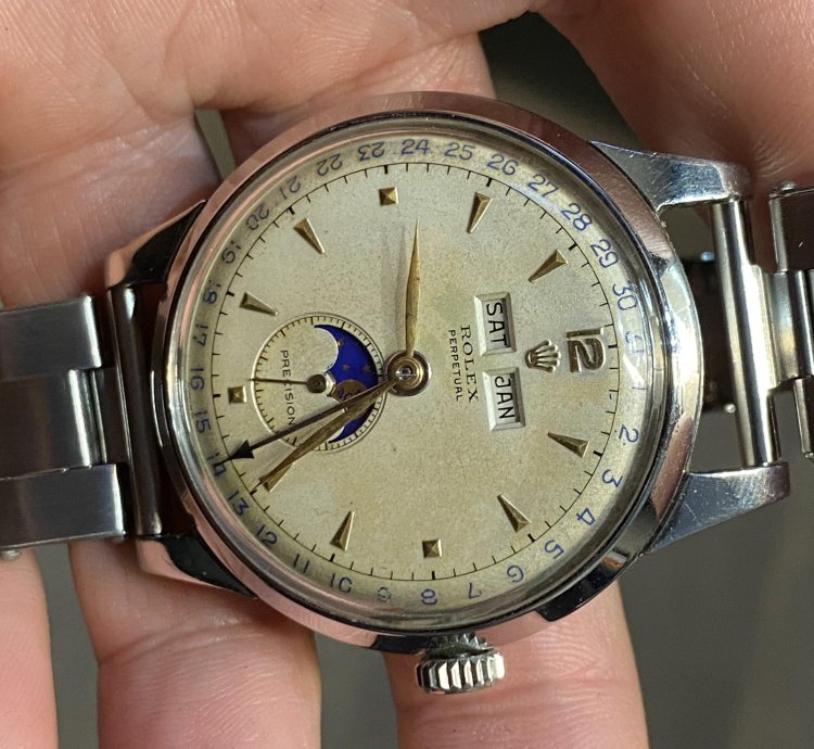 Rolex Padellone Padellone 8171 Lunar Phase Celendar 38 Mm