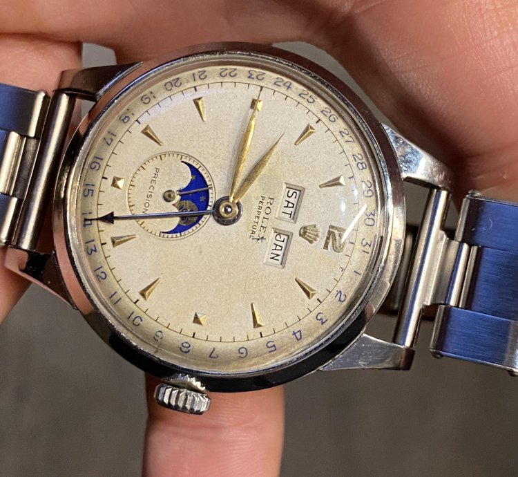 Rolex Padellone Padellone 8171 Lunar Phase Celendar 38 Mm