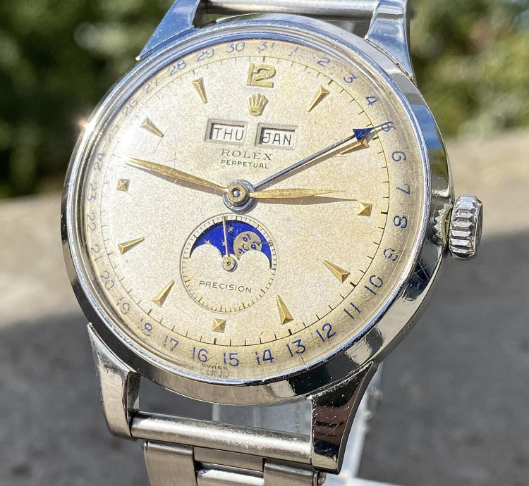 Rolex Padellone Padellone 8171 Lunar Phase Celendar 38 Mm