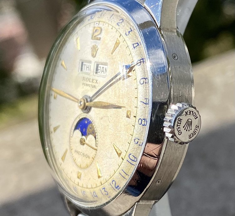 Rolex Padellone Padellone 8171 Lunar Phase Celendar 38 Mm