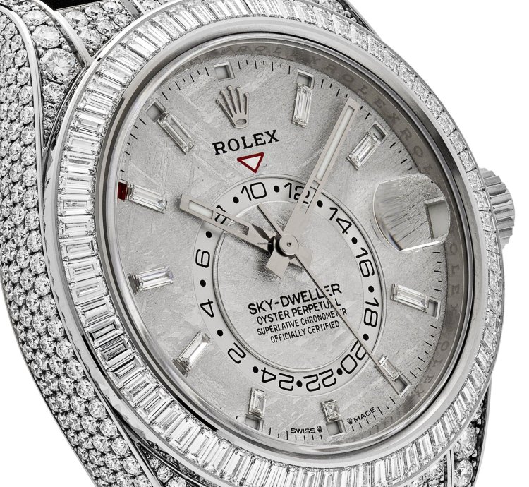 Rolex Sky-dweller 336259tbr White Gold Meteorite Dial Diamond Bezel And Case