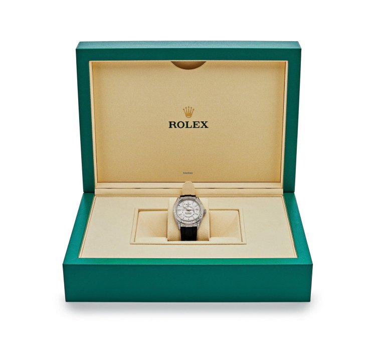Rolex Sky-dweller 336259tbr White Gold Meteorite Dial Diamond Bezel And Case