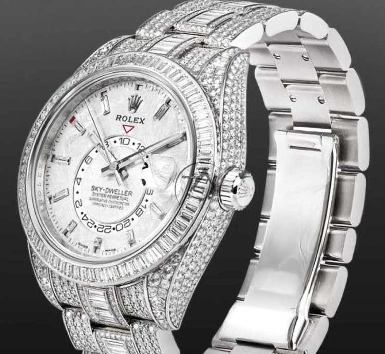 Rolex Sky-dweller Meteorite Dial Diamond Set New Unworn