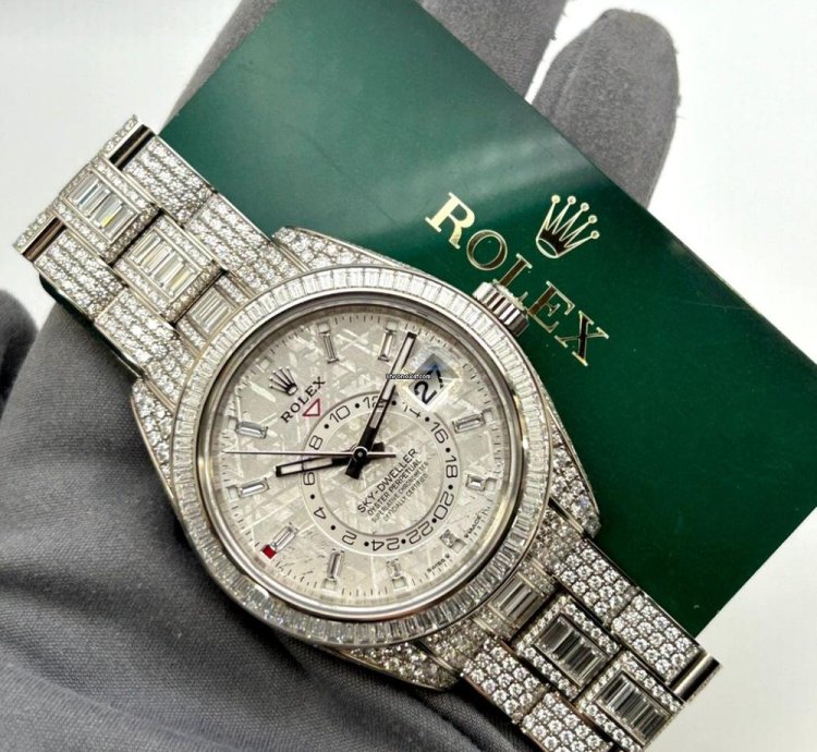 Rolex Sky-dweller Meteorite Dial Diamond Set New Unworn