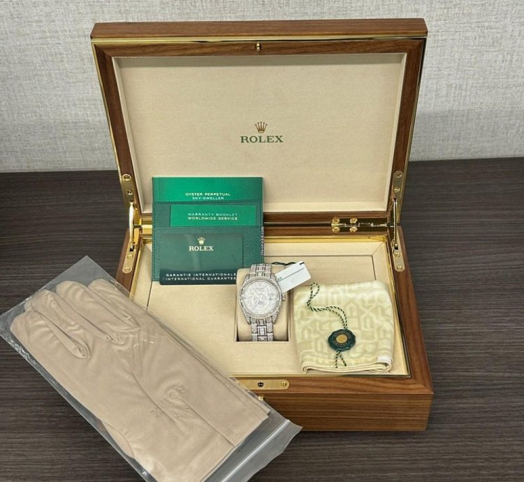 Rolex Sky-dweller Meteorite Dial Diamond Set New Unworn