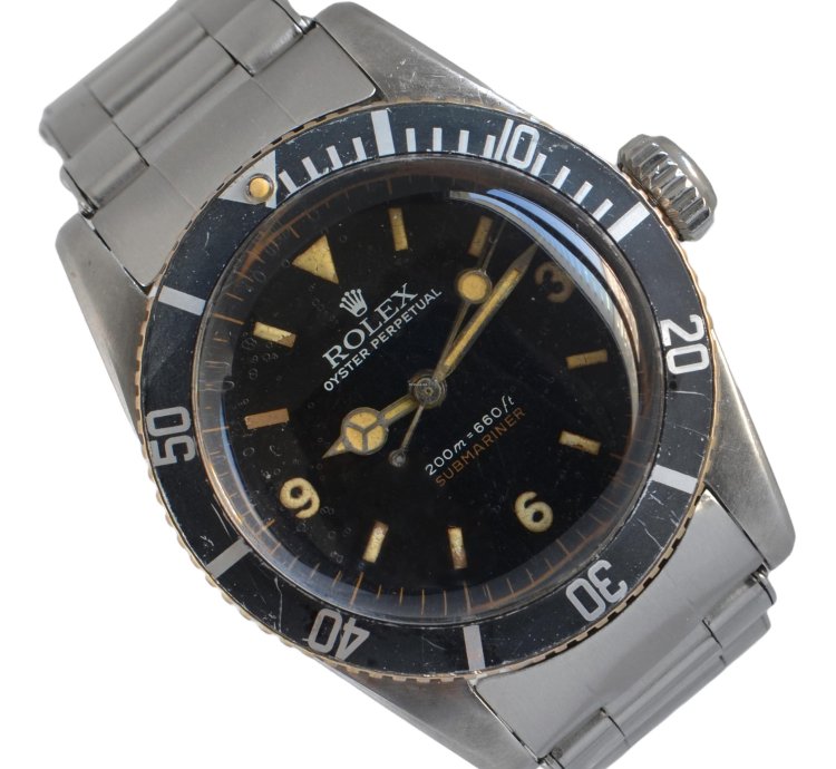 Rolex Submariner no Date 6538 Coroncione Galvanic Gilt Explorer Dial 1959