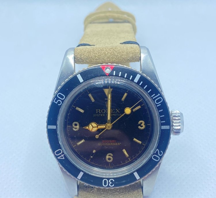Rolex Submariner no Date Rolex Submariner 6538 Big Crown With Depth In Red