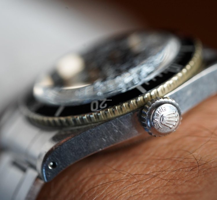 Rolex Submariner Big Crown James Bond Four Line Submariner Reference 6538 Unpolished
