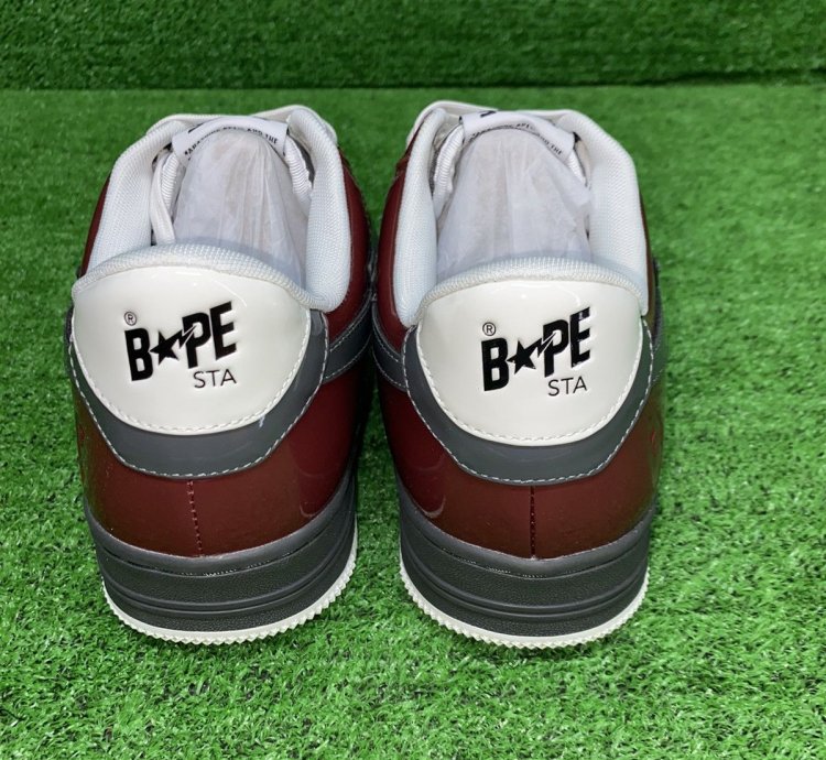 Bape Sta 2 Maroon Gray Size 12