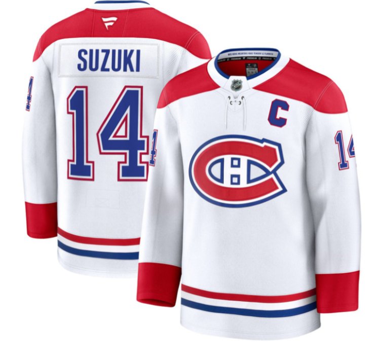 Nick Suzuki Jersey 14 Montreal Canadiens Timeless Premium Stitched 2025 Away