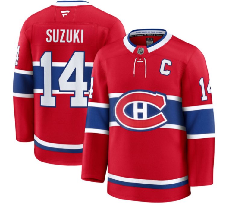 Nick Suzuki Jersey 14 Montreal Canadiens Timeless Premium Stitched 2025 Home