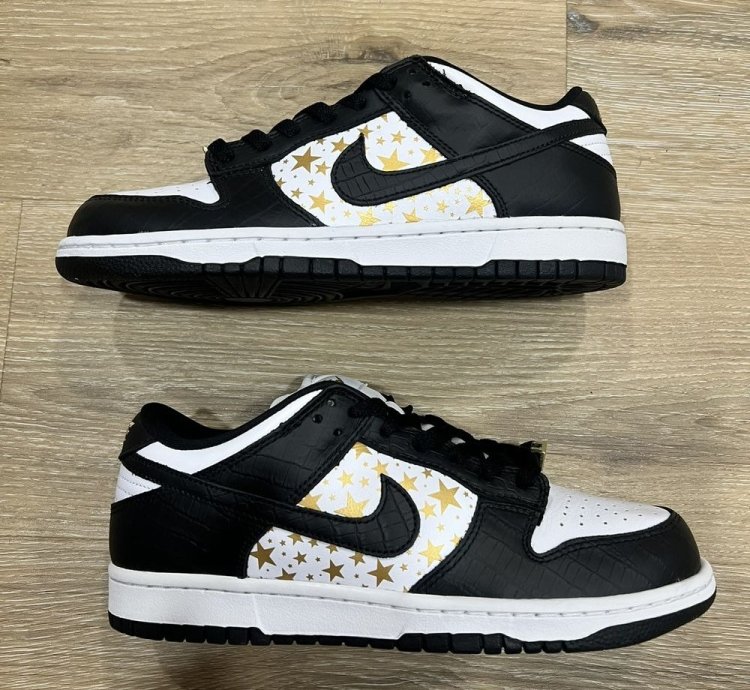 Nike Sb Dunk Low Supreme Stars Black