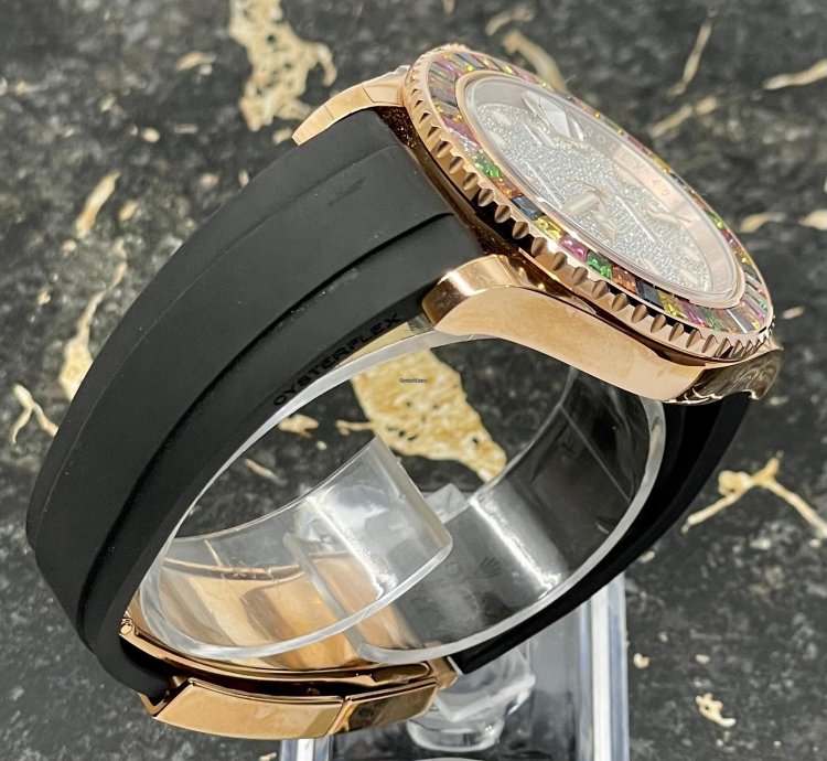 Rolex Yacht-master 40 116695sats - Rainbow - Factory Set - Pave Dial - New