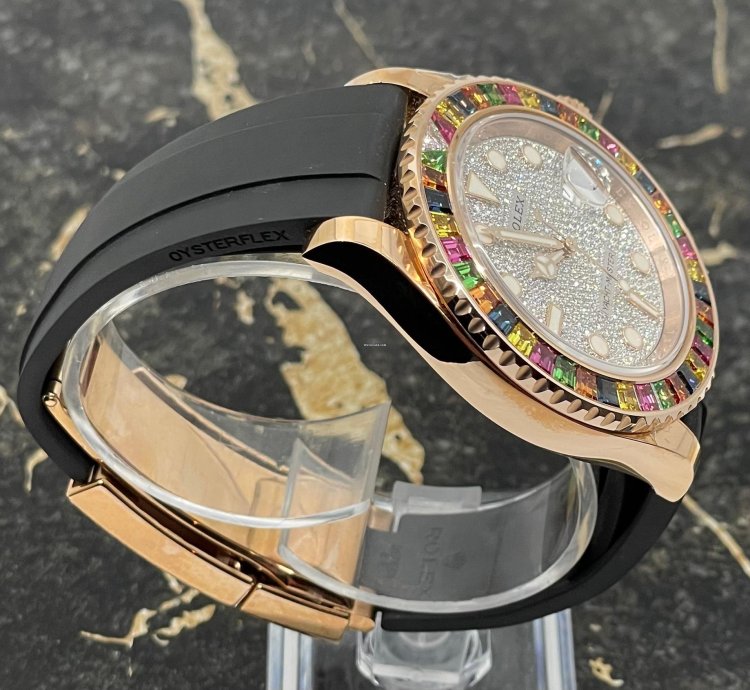Rolex Yacht-master 40 116695sats - Rainbow - Factory Set - Pave Dial - New