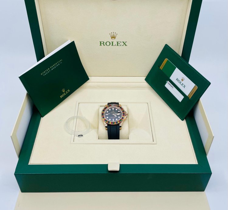Rolex Yacht-master 40 116695sats - Rainbow - Factory Set - Rose - New