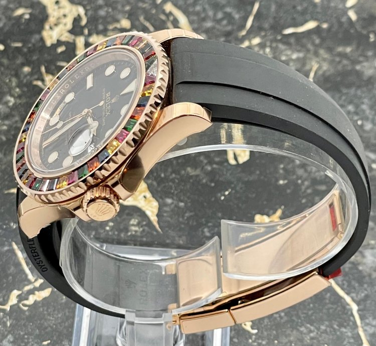 Rolex Yacht-master 40 116695sats - Rainbow - Factory Set - Rose - New