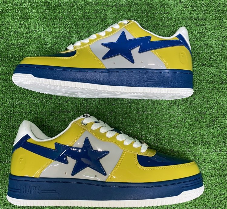 Bape Sta 2 Yellow Blue Size 12