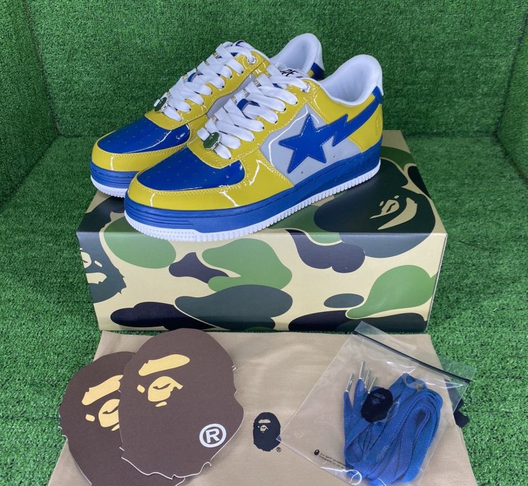 Bape Sta 2 Yellow Blue Size 13