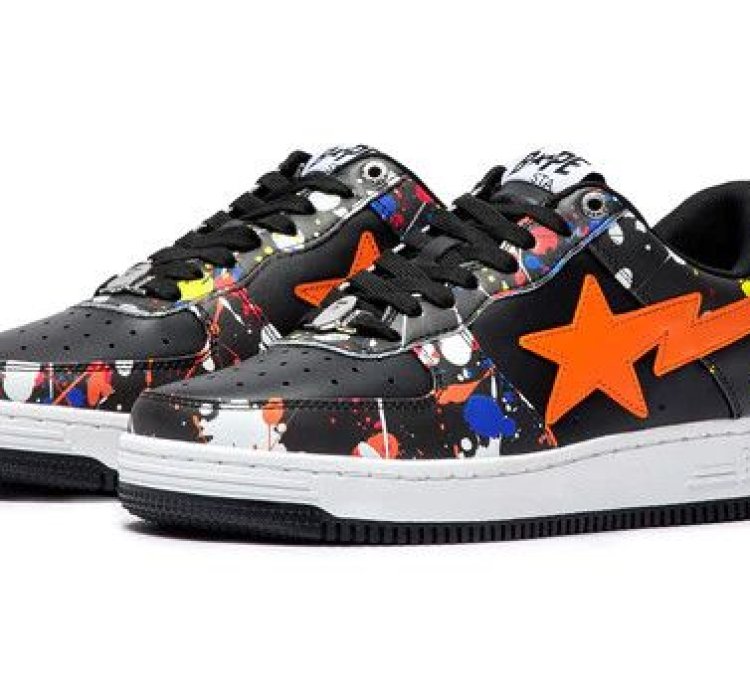 Bape Sta 3 Black Splatter Size 9 5