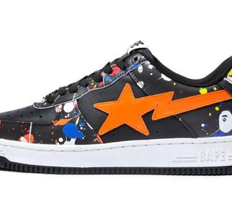 Bape Sta 3 Black Splatter Size 9 5