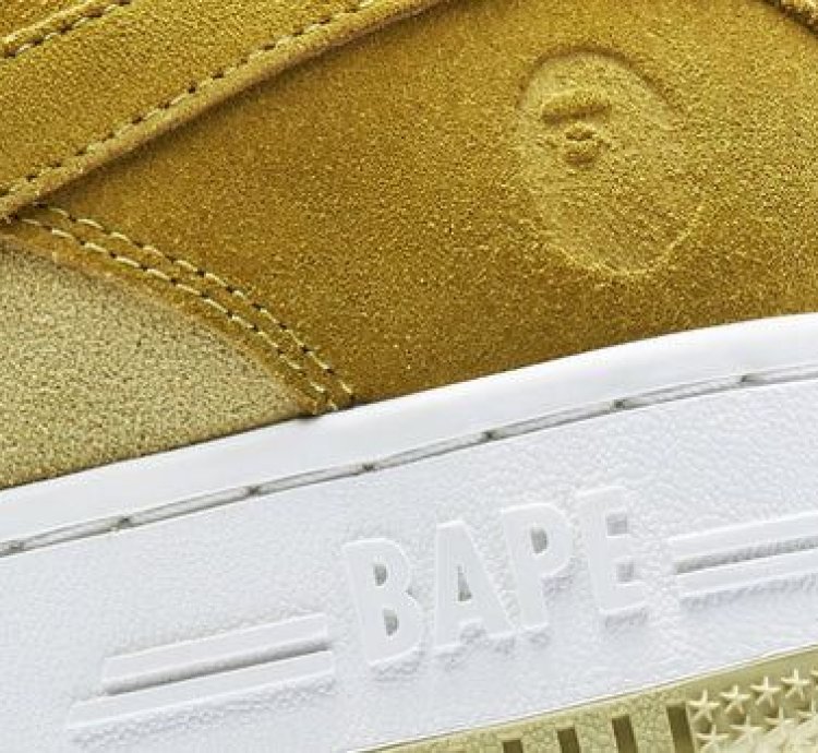 Bape Sta 3 Suede Beige Size 10