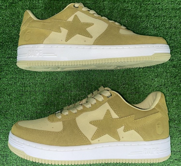 Bape Sta 3 Suede Beige Size 10