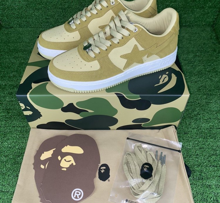 Bape Sta 3 Suede Beige Size 7
