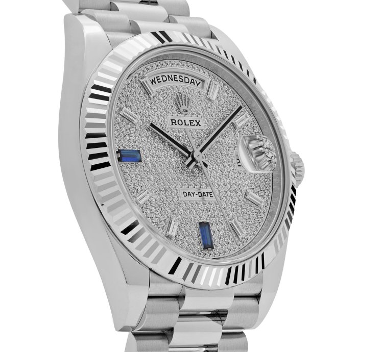 Rolex Day-date 228236 Platinum Pav Diamond Dial 2023