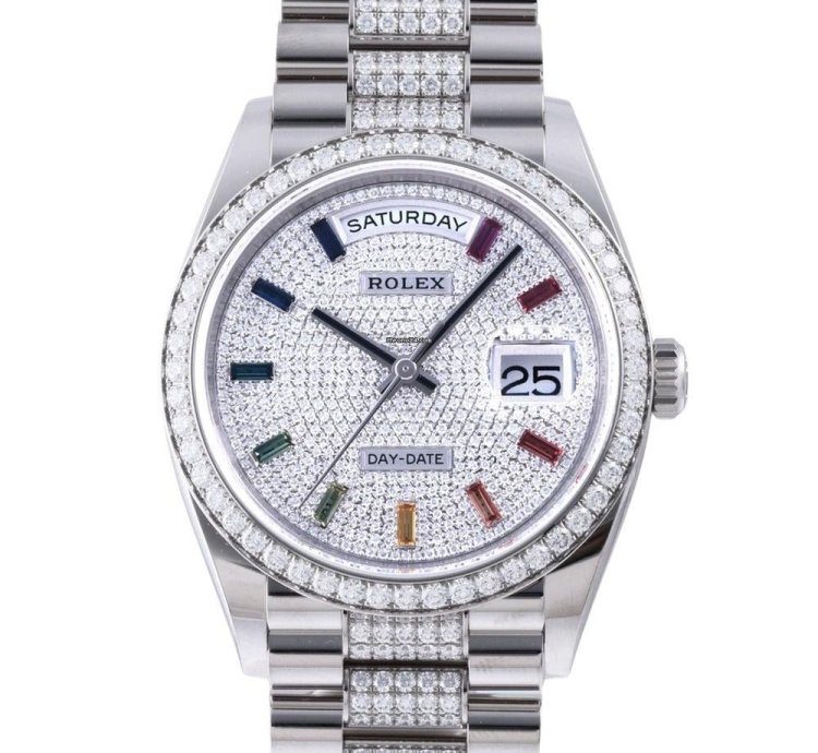 Rolex Day-date 228563tbr Automatic White Gold New