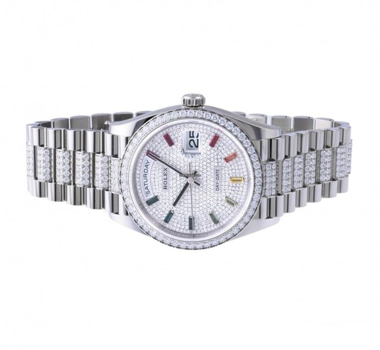 Rolex Day-date 228563tbr Automatic White Gold New