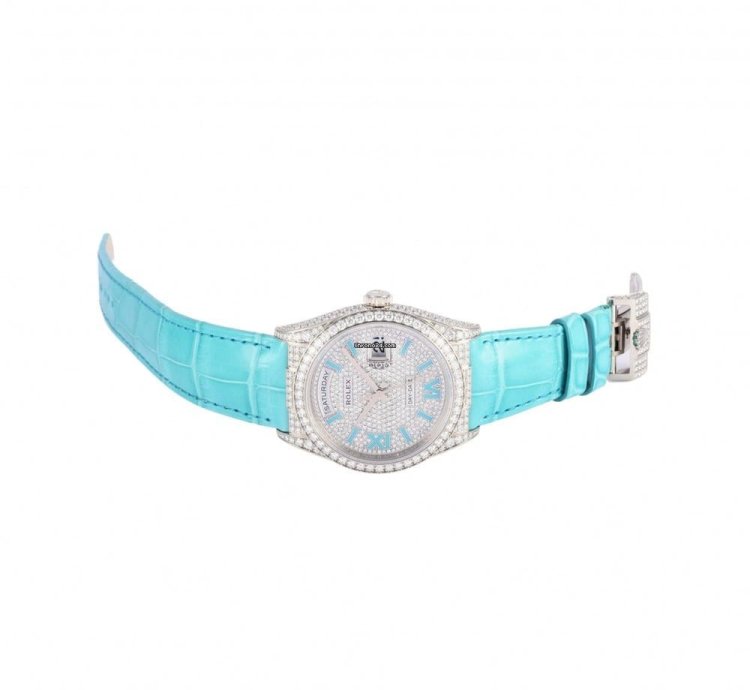 Rolex Day-date 228648tbr Automatic White Gold New