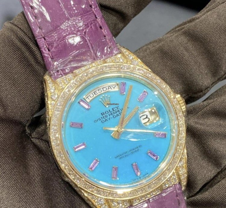 Rolex Day-date 36 128458tbr 2024 Neu Full Set