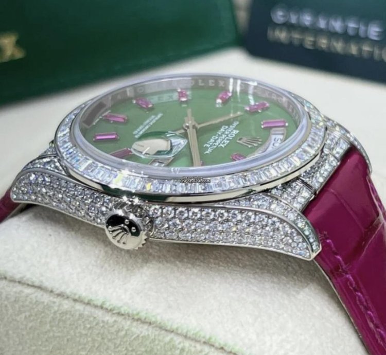 Rolex Day-date 36 128459tbr Polar Jade 2024 Neu Full Set