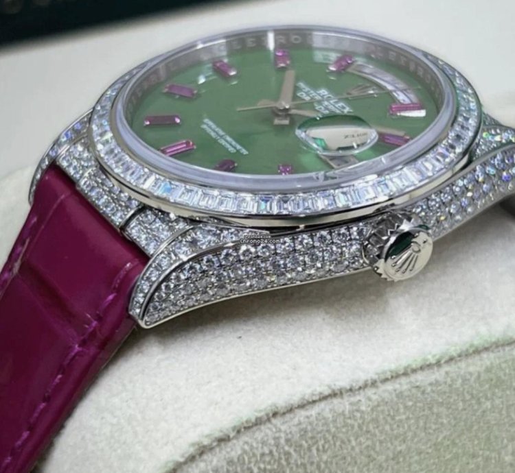 Rolex Day-date 36 128459tbr Polar Jade 2024 Neu Full Set