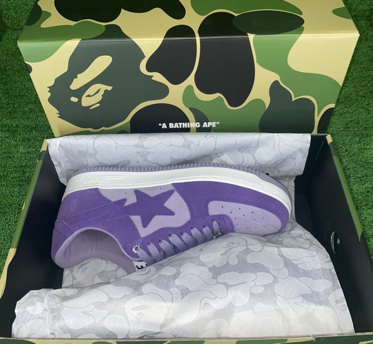 Bape Sta 3 Suede Purple Size 8