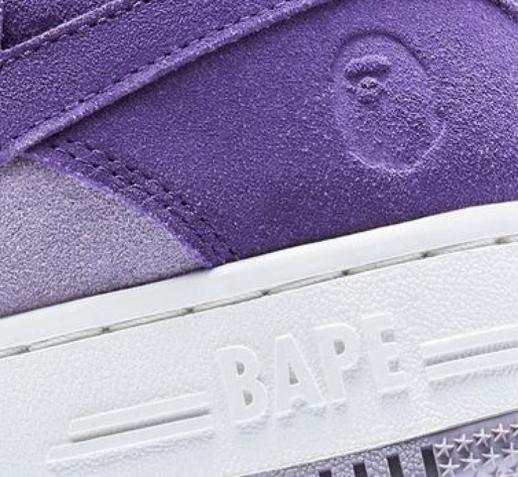 Bape Sta 3 Suede Purple Size 8