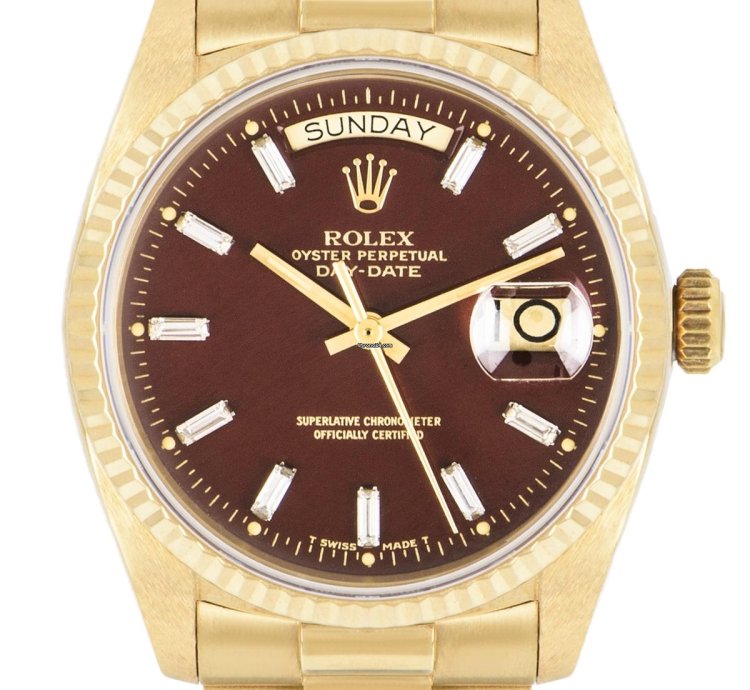 Rolex Day-date 36 Rare Day-date Nos Oxblood Stella Dial 18038