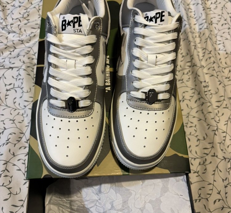 Bape Sta 4 Silver Grey