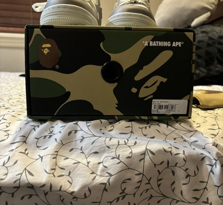 Bape Sta 4 Silver Grey